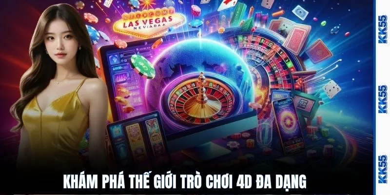 Khám phá thế giới trò chơi 4D đa dạng 